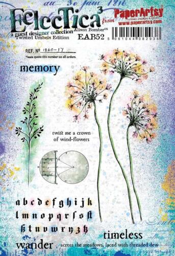 Tampon Cling PaperArtsy - by ALISON BOMBER - Tampon ECLECTICA Twisted Umbels Edition EAB52