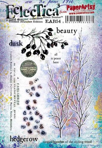 Tampon Cling PaperArtsy - by ALISON BOMBER - Tampon ECLECTICA Twisted Branches Edition EAB54