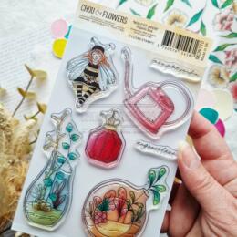 Tampon CLEAR - ORGANIC LOVE - Collection MON P'TIT JARDIN  - Chou Flowers