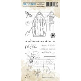 Tampon CLEAR - REVERIE - Collection VOYAGE IMAGINAIRE  - Chou Flowers Réservé à Jeannette