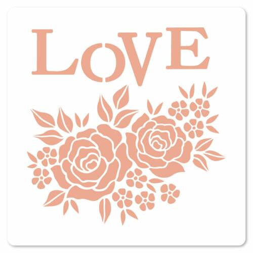Pochoir ROSES D'AMOUR - Collection MURMURES Florilèges Design