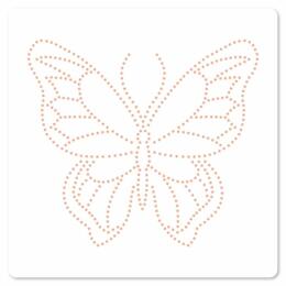Pochoir Broderie - MURMURES - Papillon Flottant -  Florilèges Design