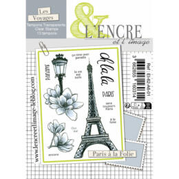 Tampon Clear -  PARIS A LA FOLIE - Collection Les Voyages - L'Encre & l'Image