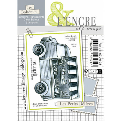 Tampon Clear -  LES PETITS DELICES - Collection Les Bohèmes - L'Encre & l'Image