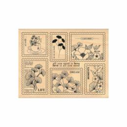 Tampon Bois - TIMBRES GINKGO - Collection GINKGO - Florilèges Design
