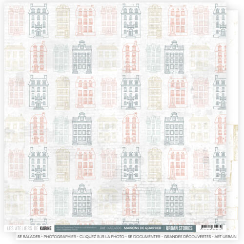 Les Ateliers de Karine - URBAN STORIES - Papier n°6 Maisons de Quartier