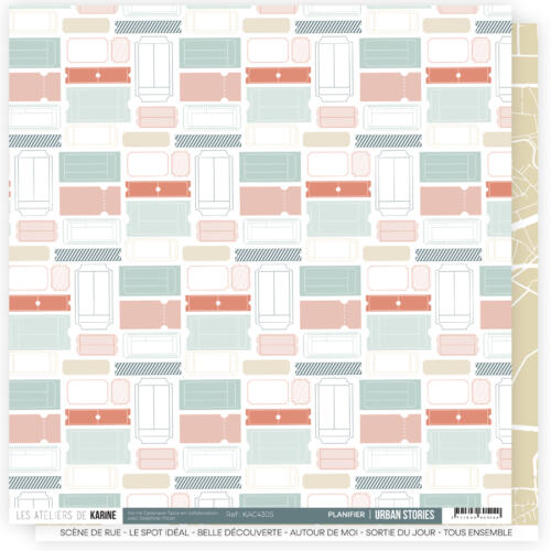 Les Ateliers de Karine - URBAN STORIES - Papier n°5 Planifier
