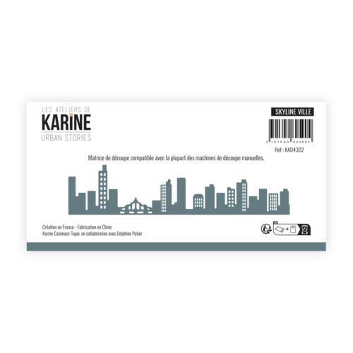 Dies Découpe Les Ateliers de Karine - Matrice de découpe SKYLINE - Collection URBAN STORIES