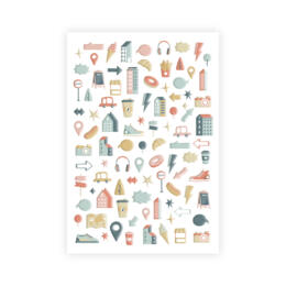 Les Ateliers de Karine - URBAN STORIES -  Stickers PUFFY