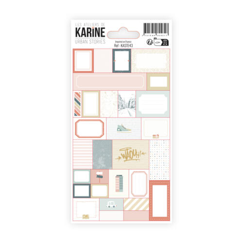 Les Ateliers de Karine - URBAN STORIES - Stickers 9.7x17
