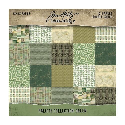 Bloc Papiers TIM HOLTZ  IDEA-OLOGY - Palette Collection GREEN 30x30cm