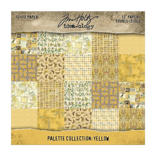 Bloc Papiers TIM HOLTZ  IDEA-OLOGY - Palette Collection YELLOW 30x30cm