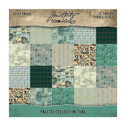 Bloc Papiers TIM HOLTZ  IDEA-OLOGY - Palette Collection TEAL 30x30cm