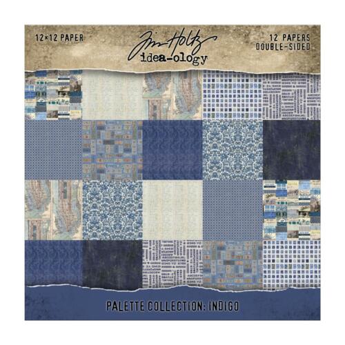 Bloc Papiers TIM HOLTZ  IDEA-OLOGY - Palette Collection INDIGO 30x30cm