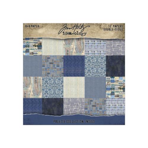 Bloc Papiers TIM HOLTZ  IDEA-OLOGY - Palette Collection INDIGO 20x20cm