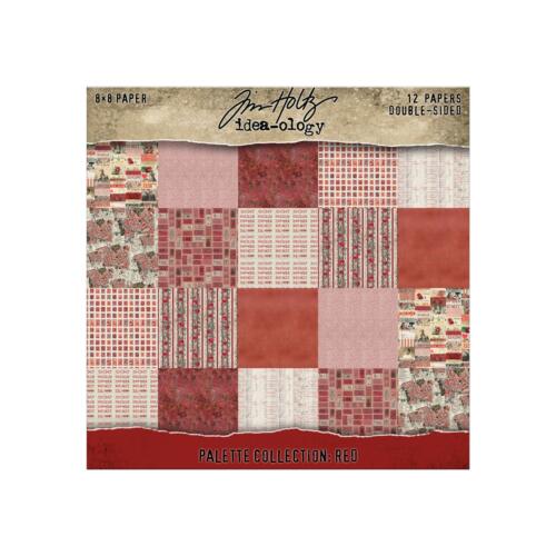 Bloc Papiers TIM HOLTZ  IDEA-OLOGY - Palette Collection RED 20x20cm