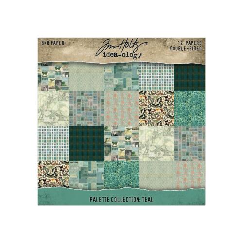 Bloc Papiers TIM HOLTZ  IDEA-OLOGY - Palette Collection TEAL 20x20cm