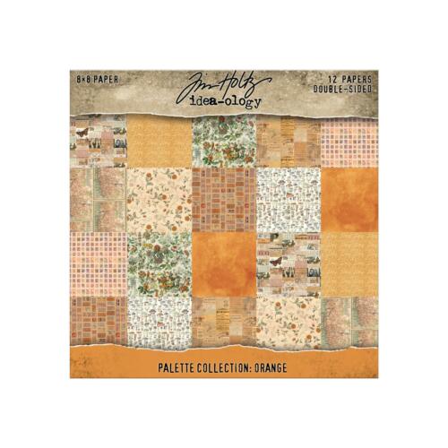 Bloc Papiers TIM HOLTZ  IDEA-OLOGY - Palette Collection ORANGE 20x20cm