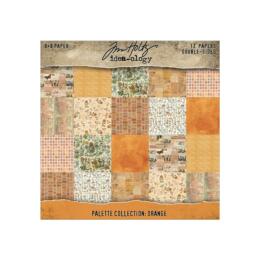 Bloc Papiers TIM HOLTZ  IDEA-OLOGY - Palette Collection ORANGE 20x20cm