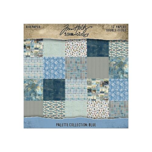 Bloc Papiers TIM HOLTZ  IDEA-OLOGY - Palette Collection BLUE 20x20cm