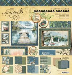 Graphic 45 - ADVENTURE AWAITS  - Collection Pack 12x12 / 30x30cm