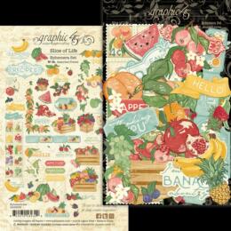 EPHEMERA ASSORTMENT - Ephemera SLICE OF LIFE -  Collection Graphic 45
