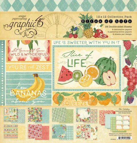 Graphic 45 - SLICE OF LIFE  - Collection Pack 12x12 / 30x30cm