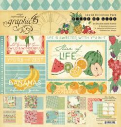 Graphic 45 - SLICE OF LIFE  - Collection Pack 12x12 / 30x30cm