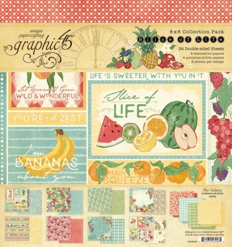 Graphic 45 - SLICE OF LIFE  - Collection Pack 8x8 / 20x20cm