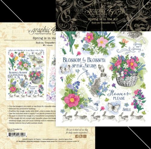RUBONS - Tranfert SPRING IS IN TH AIR - Collection Graphic 45
