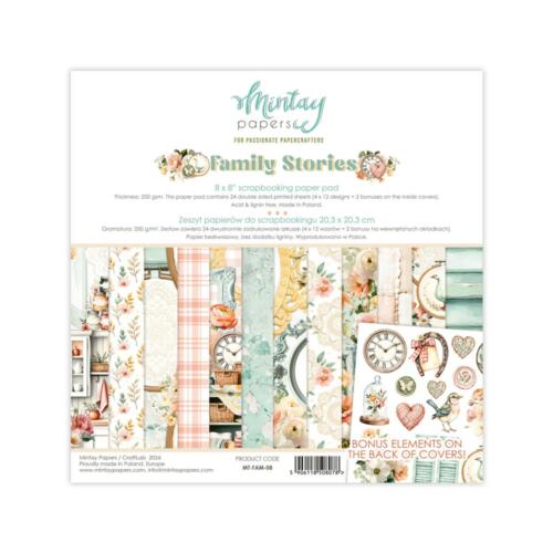 Mintay Papers - KIT PAPIERS Collection FAMILY STORIES 20x20cm