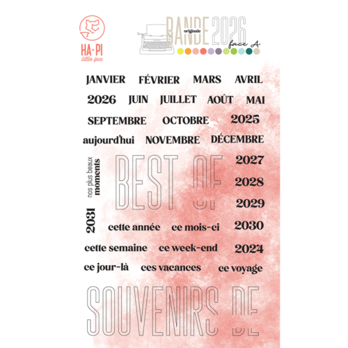 Tampon Clear - SOUVENIRS - Collection Bande Originale 2026 Face A - Hapi Little Fox