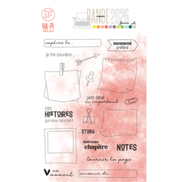Tampon Clear - NOTES - Collection Bande Originale 2026 Face A - Hapi Little Fox