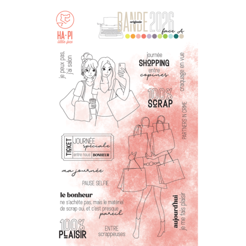 Tampon Clear - JOURNEE SHOPPING - Collection Bande Originale 2026 Face A - Hapi Little Fox