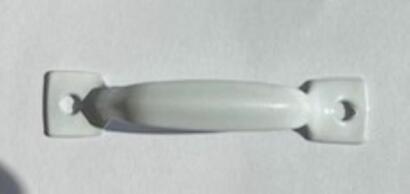 Poignée Cartonnage - POIGNEES METAL BLANC 53x10mm (x2)