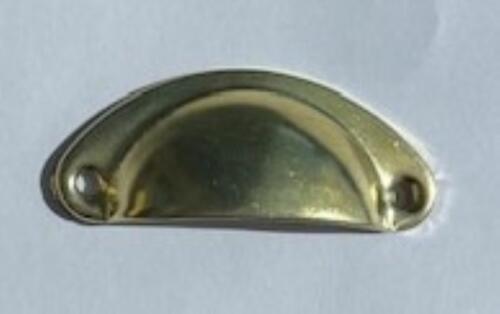 Poignée Cartonnage - 1/2 COQUE Or Vintage 50x22mm - VOSPCOV5020