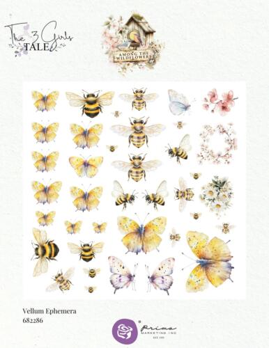 Prima Marketing - AMONG THE WILDFLOWERS - Ephemera Calque