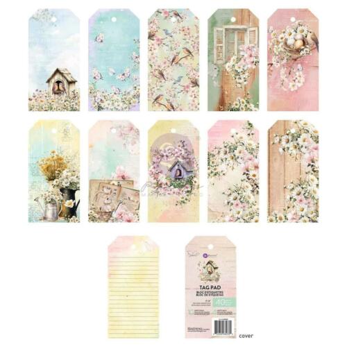 Prima Marketing - AMONG THE WILDFLOWERS - Tag Pad Bloc d'Etiquettes