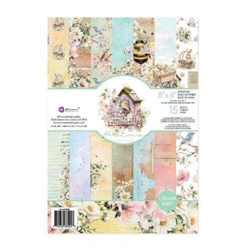 Prima Marketing - AMONG THE WILDFLOWERS - Paper Pad 8x6 - 15x20cm