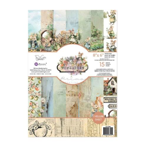 Prima Marketing - HOMEGROWN - Paper Pad 8x6 - 15x20cm