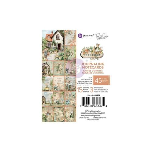 Prima Marketing - HOMEGROWN - Journaling Notecards 7.6x10cm