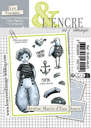 Tampon Clear -  ARSENE MARIN D'EAU DOUCE - Collection Les Voyages - L'Encre & l'Image