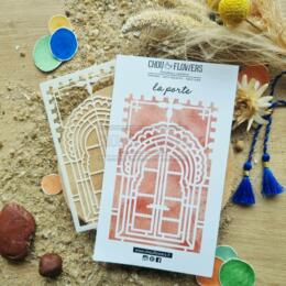 Pochoir CHOU AND FLOWERS - Pochoir LA PORTE - Collection LE CHANT DES DUNES 
