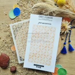 Pochoir CHOU AND FLOWERS - Pochoir PERSIENNE - Collection LE CHANT DES DUNES