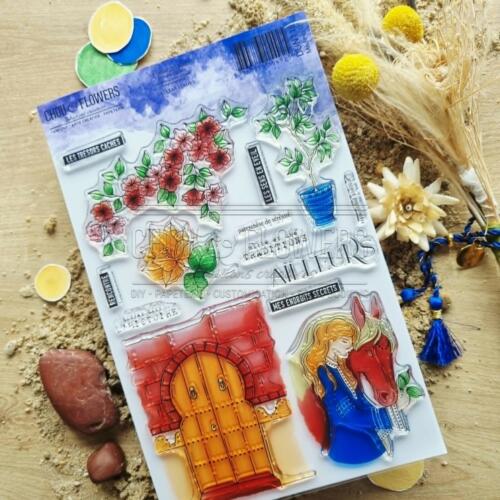 Tampon CLEAR - TRESORS CACHES - Collection LE CHANT DES DUNES  - Chou Flowers