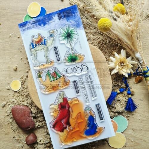 Tampon CLEAR - ESCAPADE NOMADE - Collection LE CHANT DES DUNES  - Chou Flowers