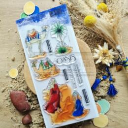 Tampon CLEAR - ESCAPADE NOMADE - Collection LE CHANT DES DUNES  - Chou Flowers