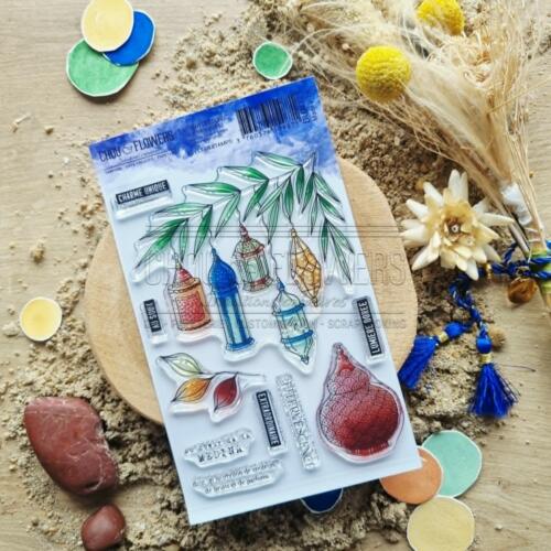 Tampon CLEAR - LUMIERE DOREE - Collection LE CHANT DES DUNES  - Chou Flowers