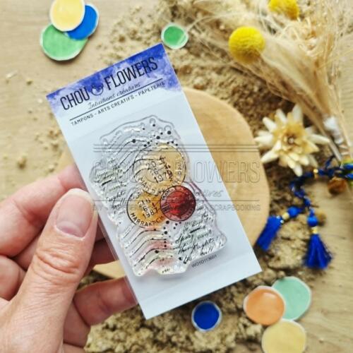 Tampon CLEAR - TIMBRE MARRAKECH - Collection LE CHANT DES DUNES  - Chou Flowers