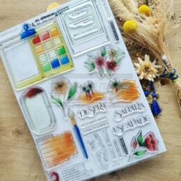 Tampon CLEAR A4 - L'ECHAPEE BELLE - Collection LE CHANT DES DUNES  - Chou Flowers
